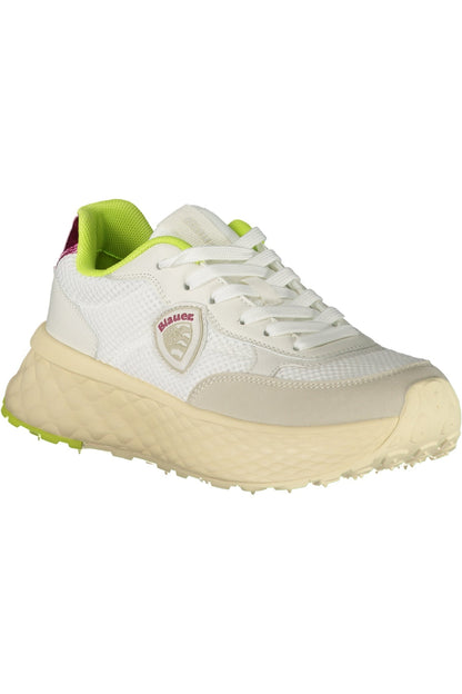 BLAUWE SPORTSCHOENEN DAMES WIT
