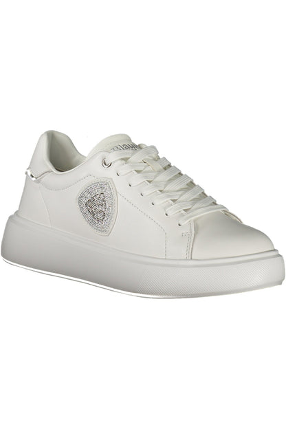 BLAUWE SPORTSCHOENEN DAMES WIT