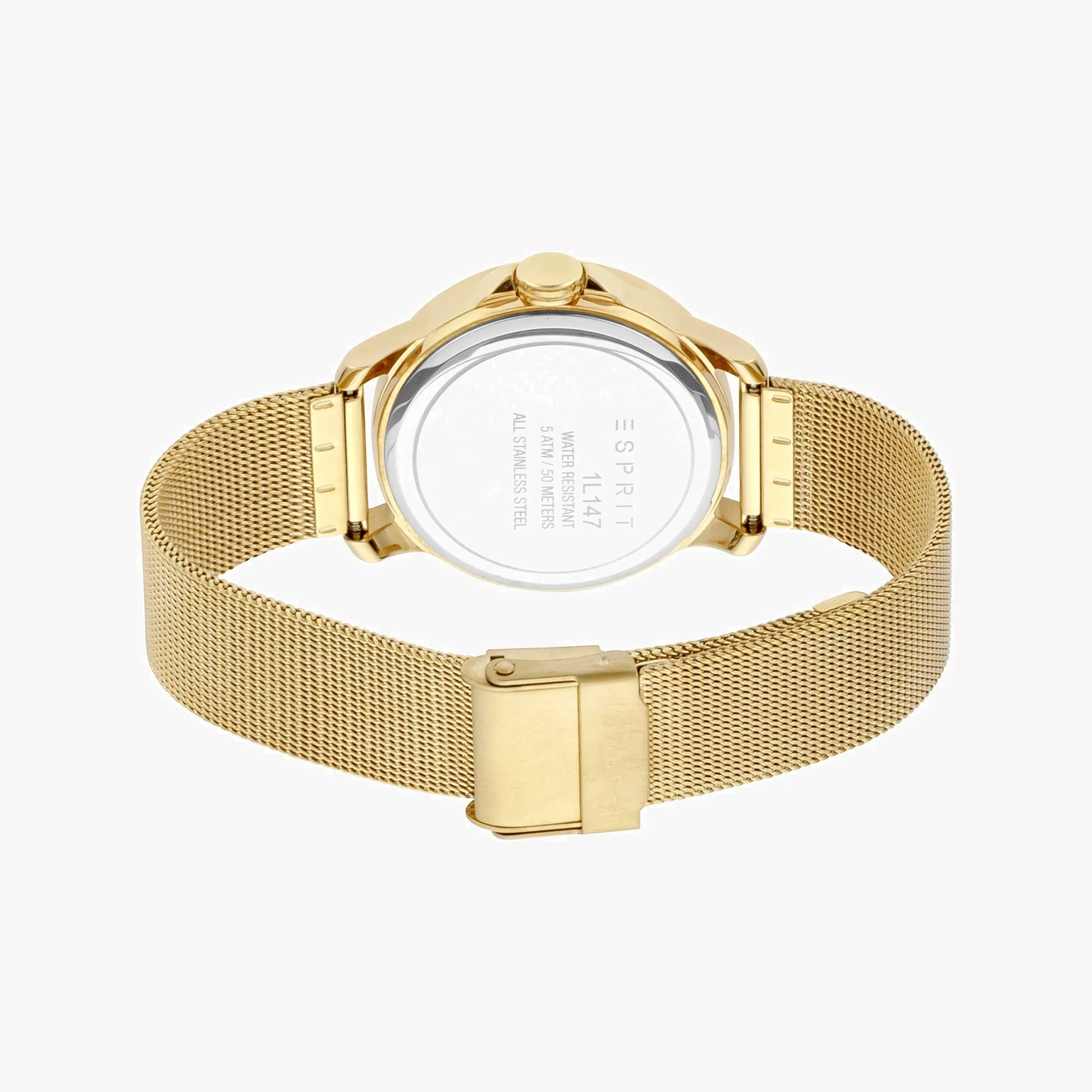 Esprit Women's Gold Stainless Steel Watch, Champagne Dial | ES1L198M0025-2