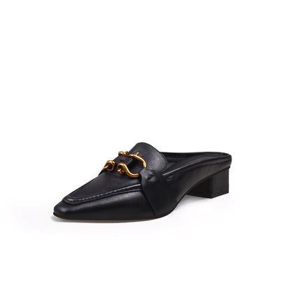 Classic Chain Slip-On Mules-1