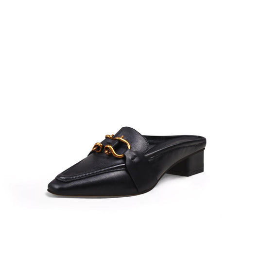 Classic Chain Slip-On Mules-1
