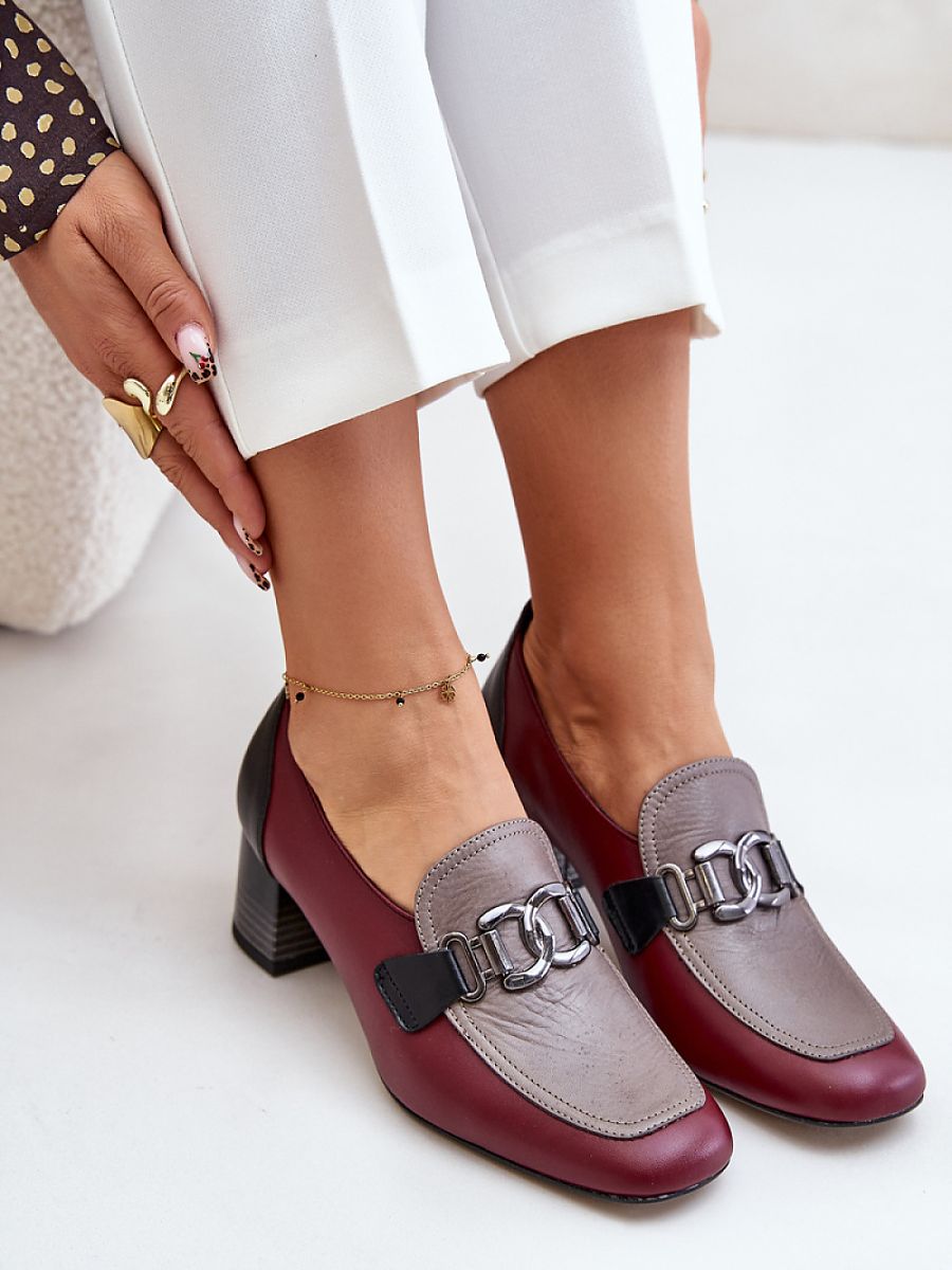 Block heel pumps model 201038 Step in style-0