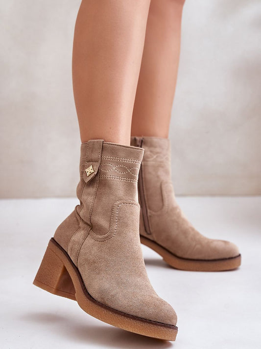 Heel boots model 201168 Step in style-0