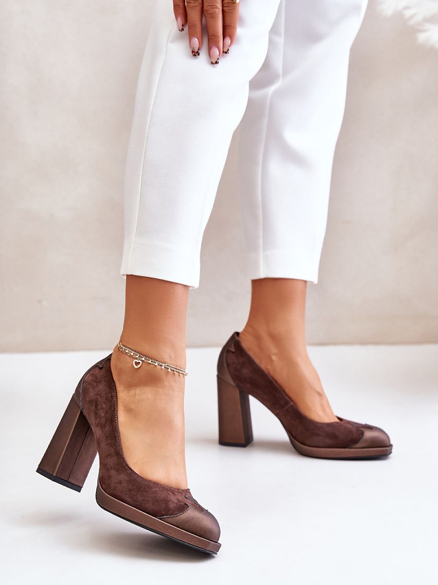 Block heel pumps model 201728 Step in style-0