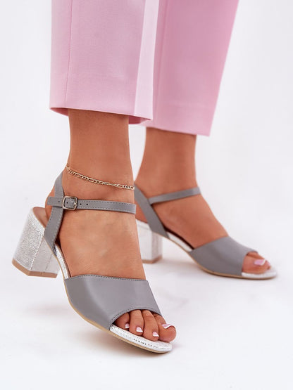Sandalen met hak model 213012 Stap in stijl