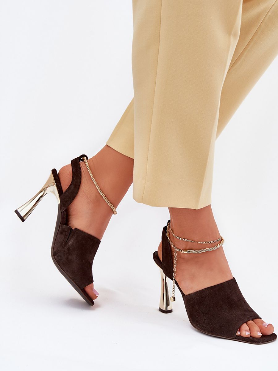Sandalen met hak model 214989 Stap in stijl