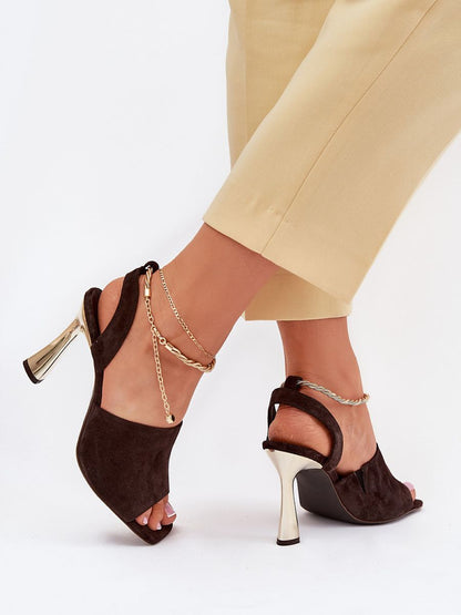 Sandalen met hak model 214989 Stap in stijl