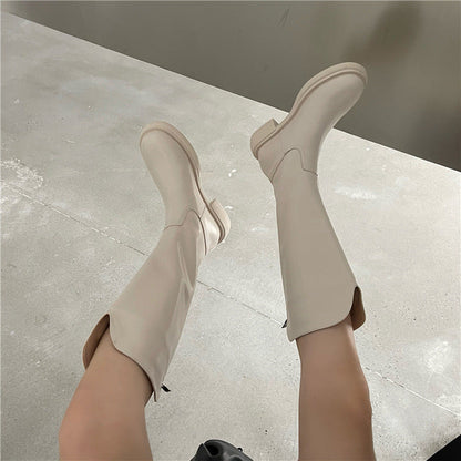 Thick-soled High-top Boots Women's Shoes Spring And Autumn
