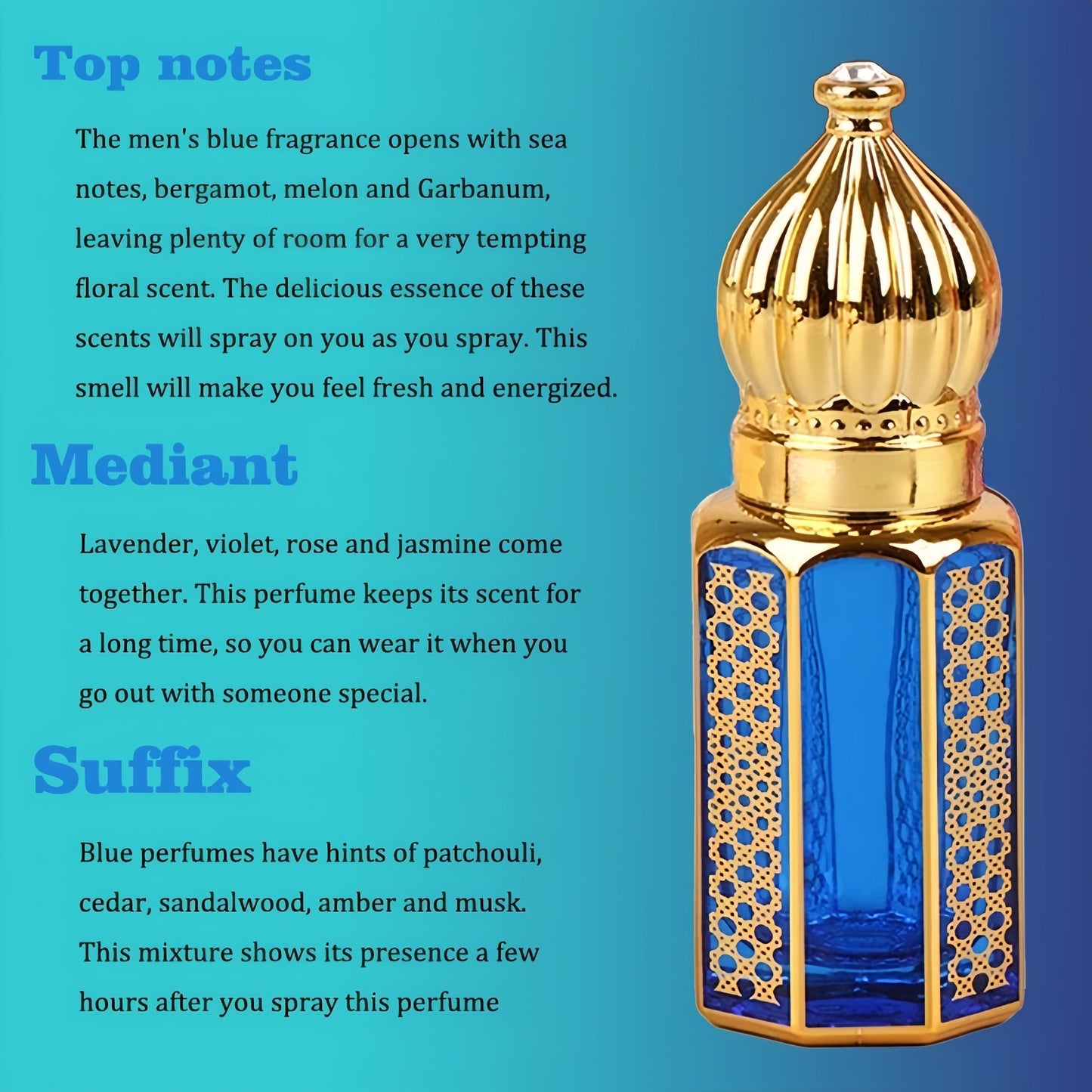 Men's Cologne with Lavender Mint & Woody Notes-3