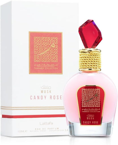 LATTAFA MUSK CANDY ROSE THAMEEN COLLECTION EDP 3.4 U-0
