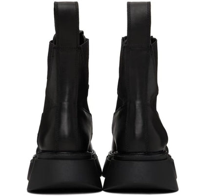 Mens Versatile Leather Thick Bottom Short Martin Boots
