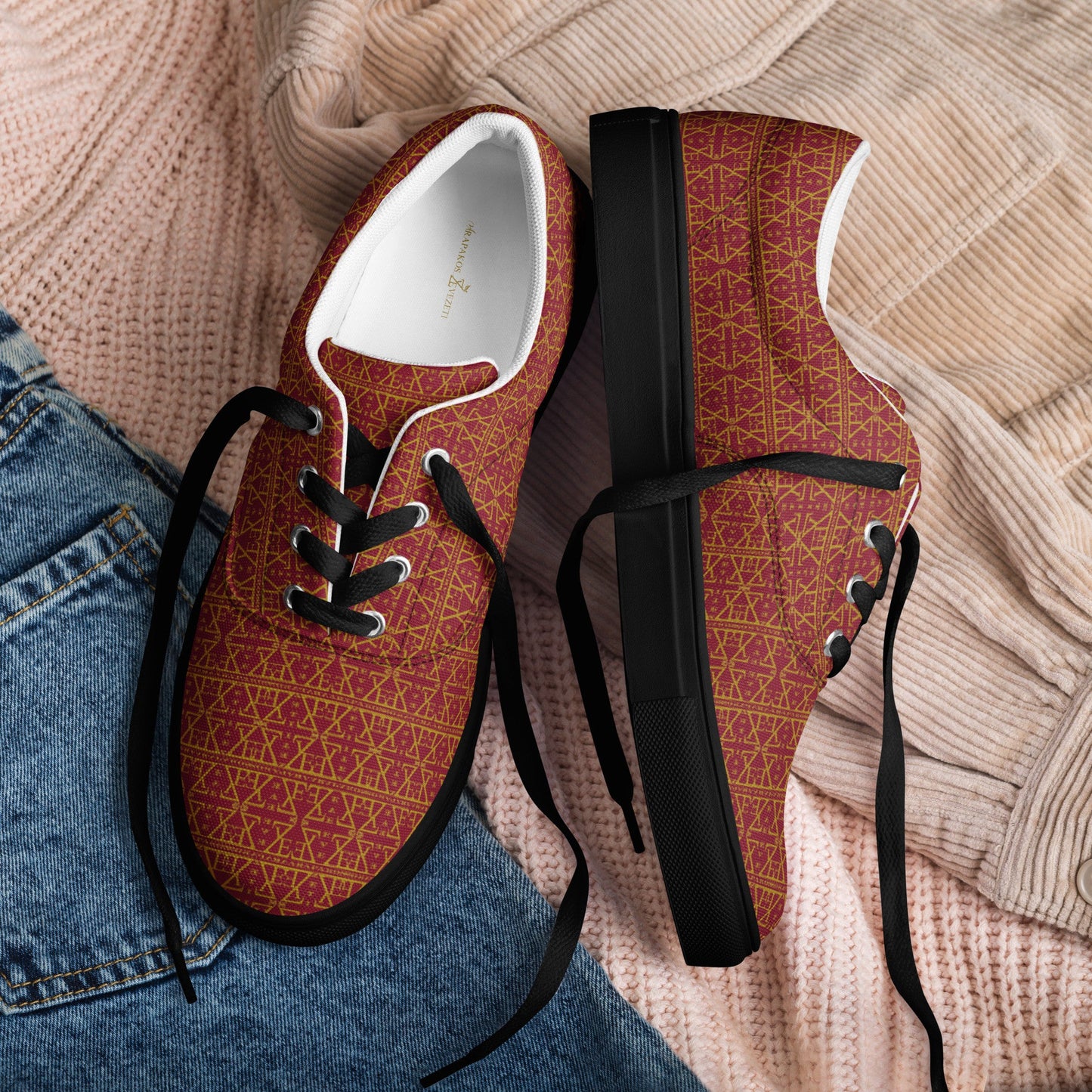 Women's lace-up canvas shoes-3