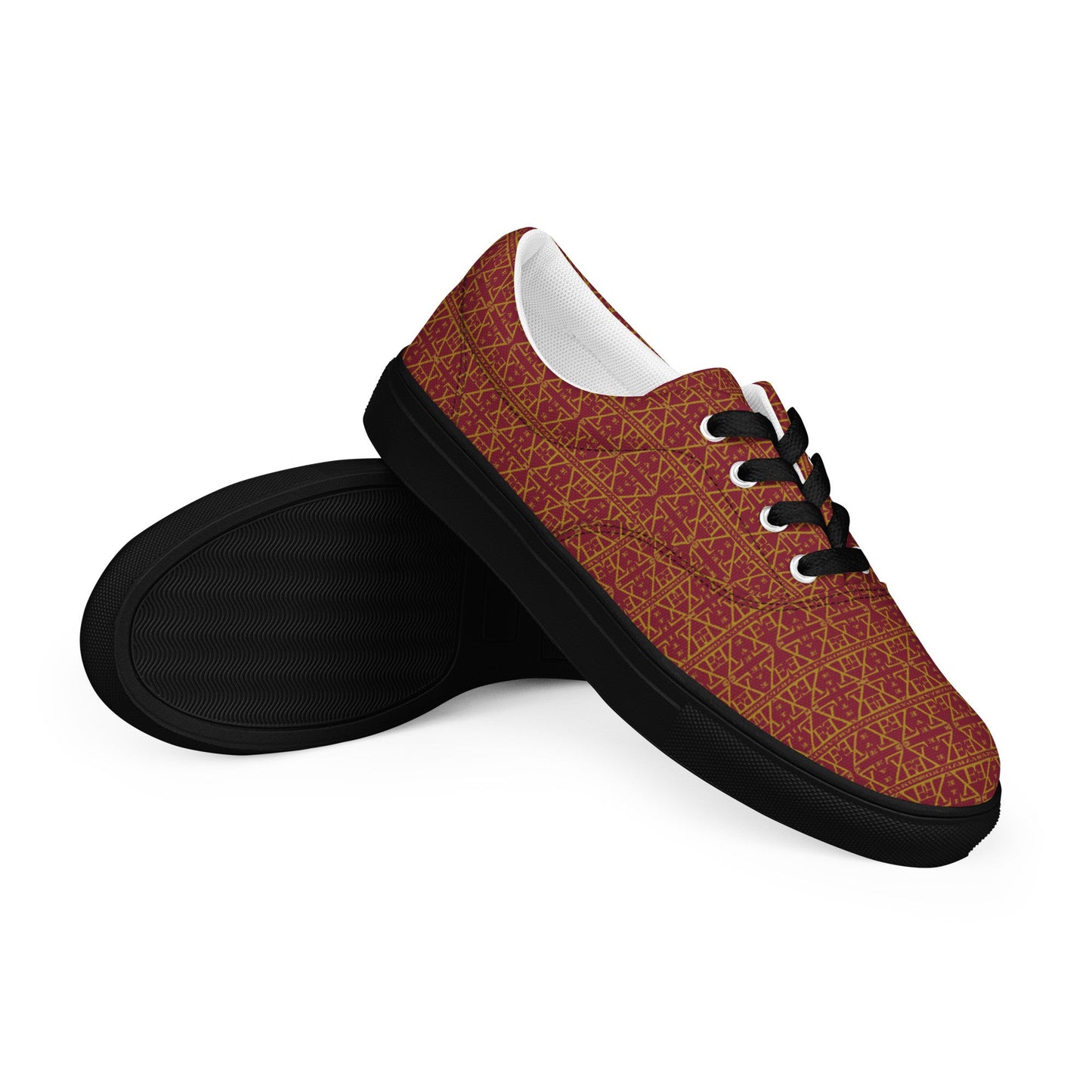 Women's lace-up canvas shoes-4