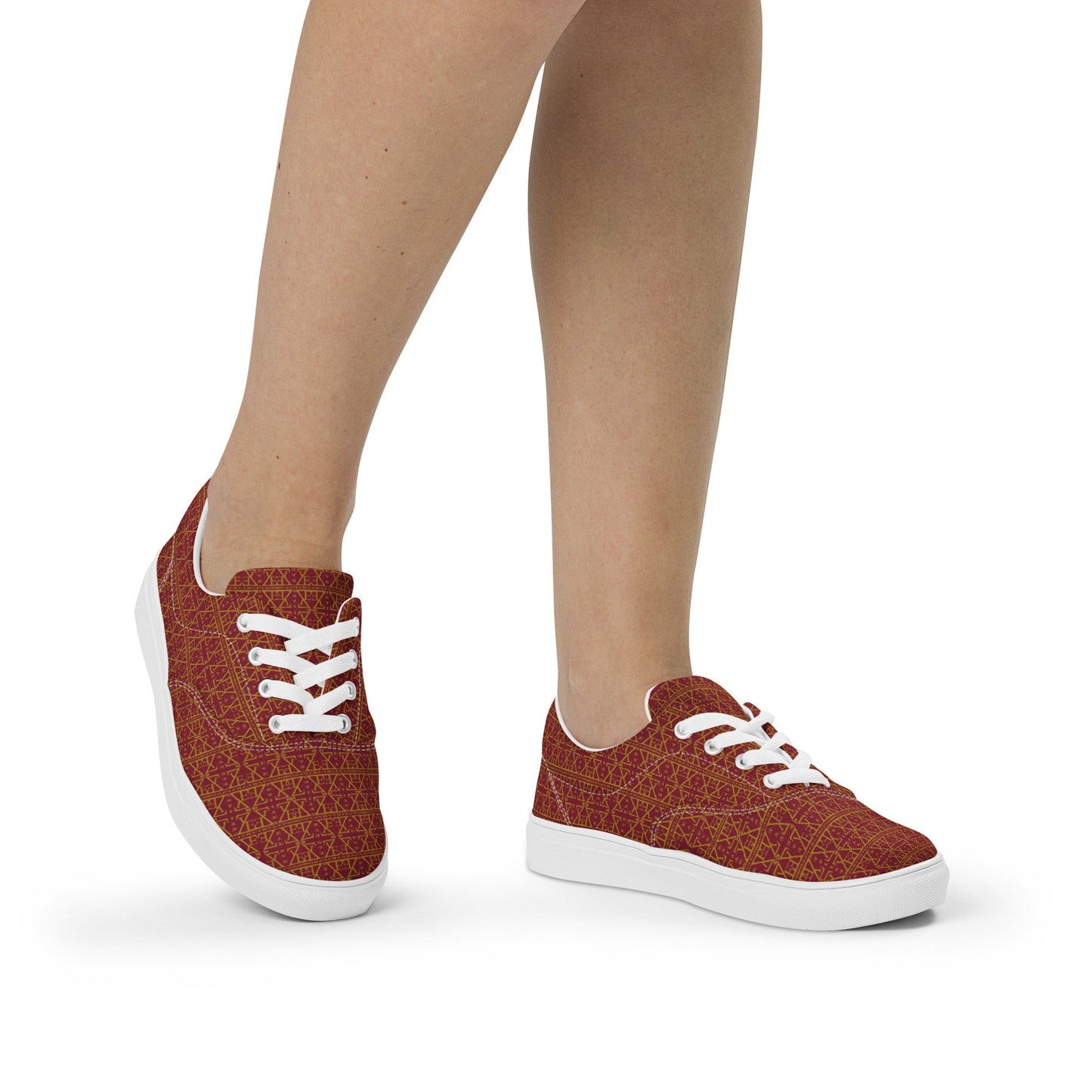 Women's lace-up canvas shoes-8