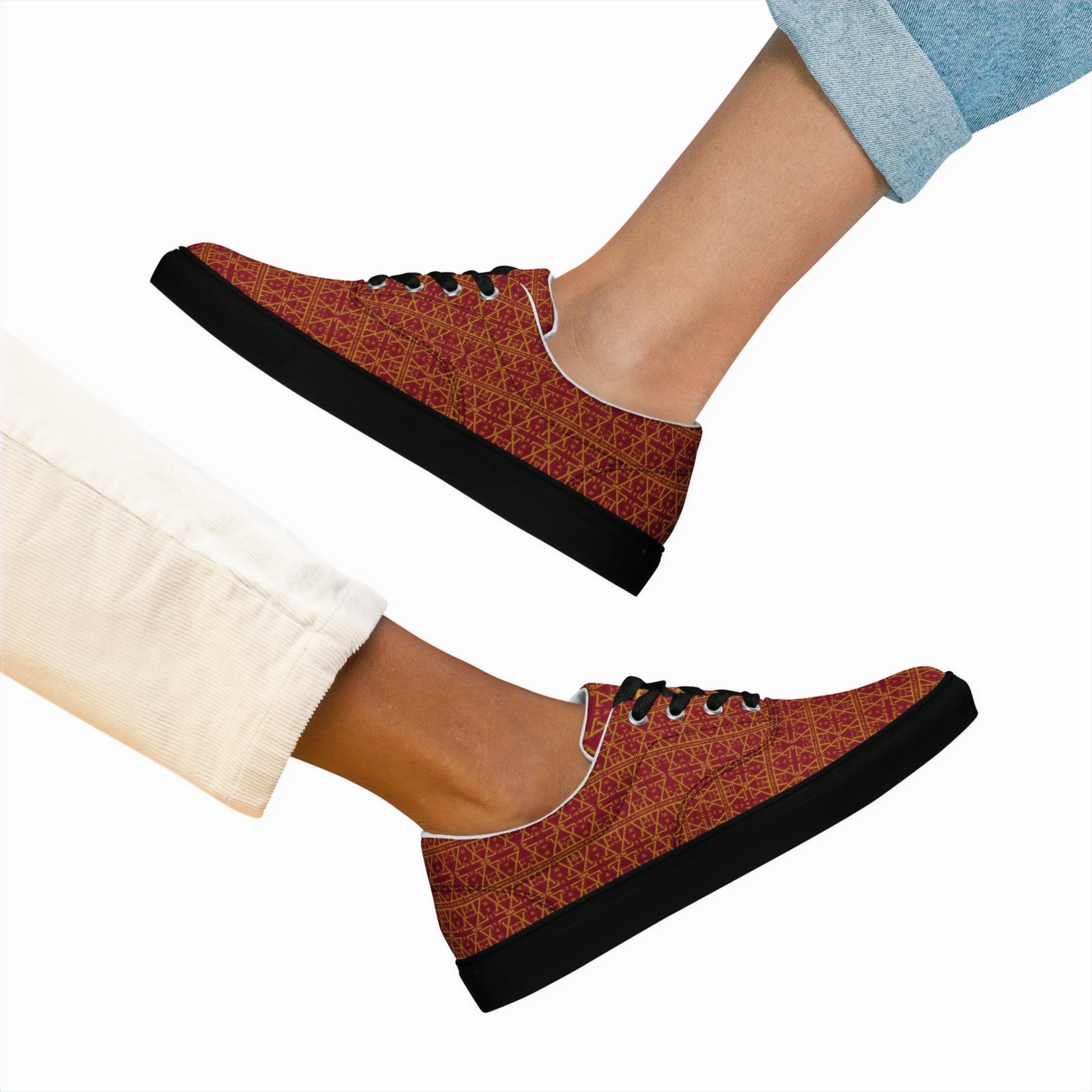 Women's lace-up canvas shoes-1