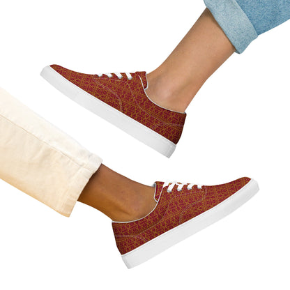 Women's lace-up canvas shoes-12