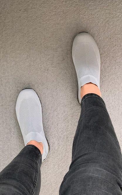 Slip On Sock Wedge Trainers-4