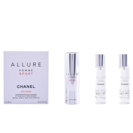 ALLURE HOMME SPORT COLOGNE travel spray and two refills 3 x 20 ml-0