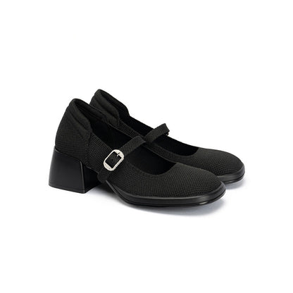 Lafayette Square Toe Block Heel Mary Jane Pumps-1