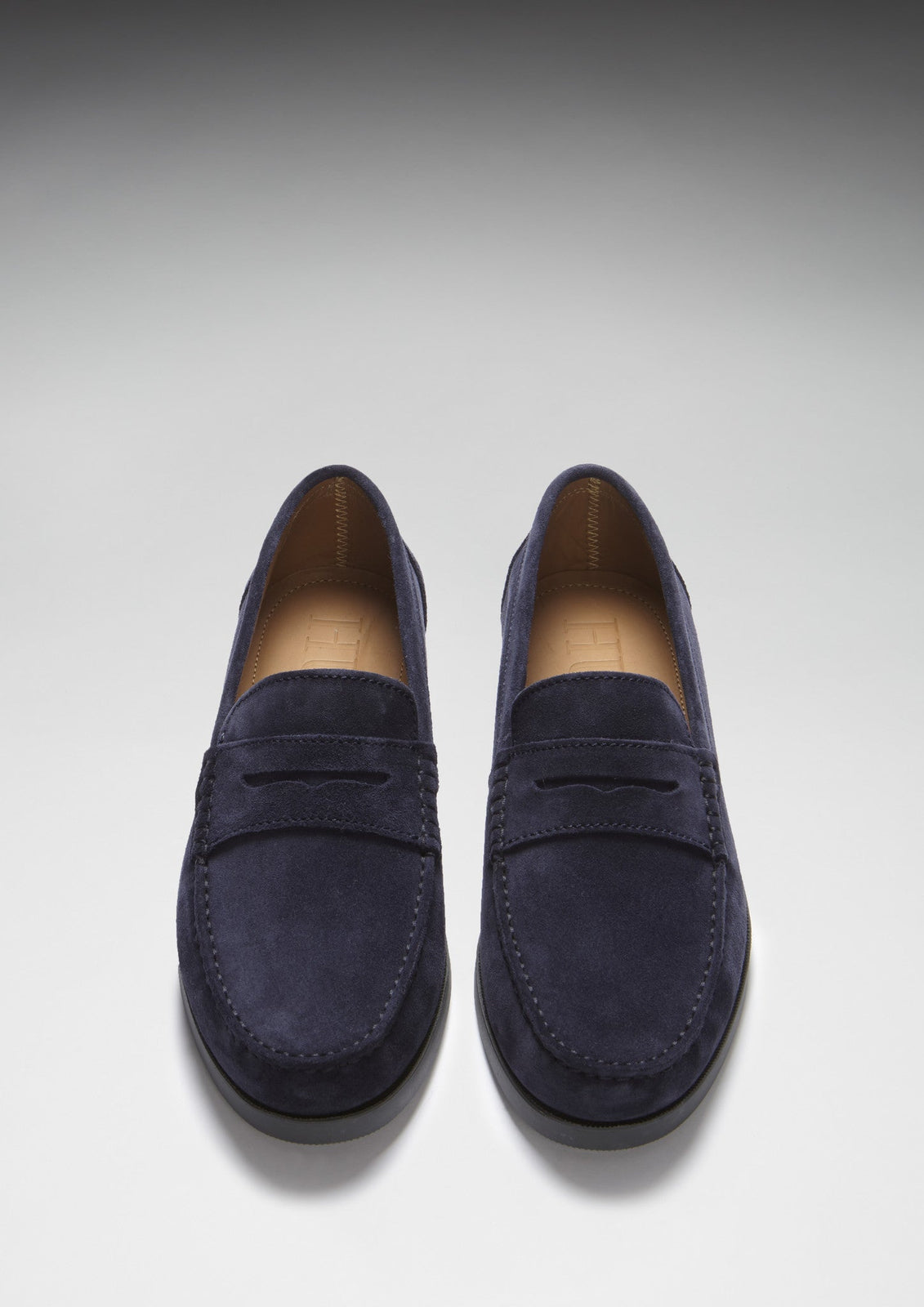 Boot Loafers, marineblauw suède