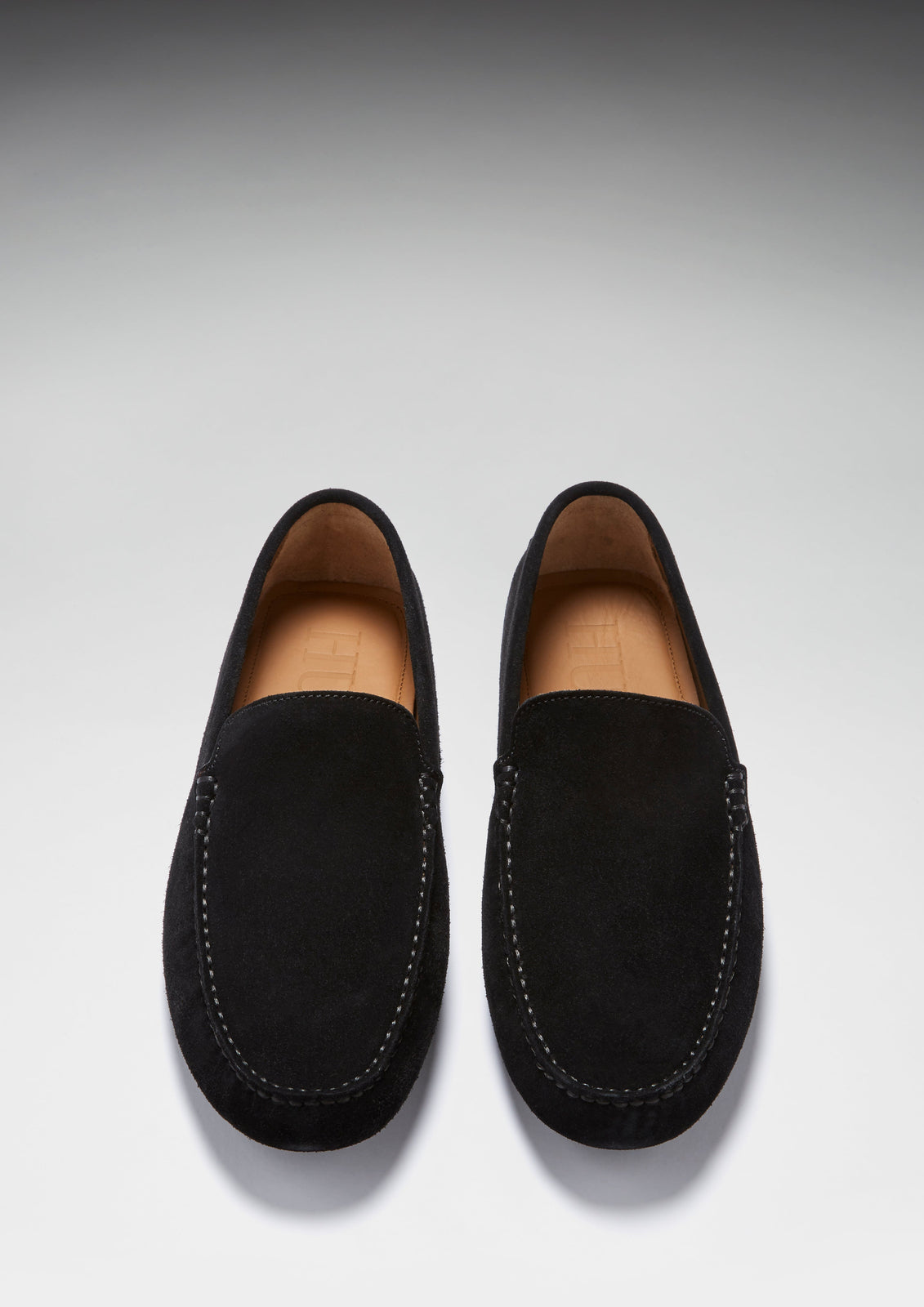 Driving Loafers, zwart suède