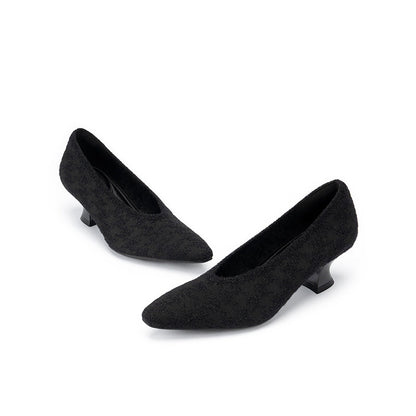 Modern Elegant Block Heel Pumps-2
