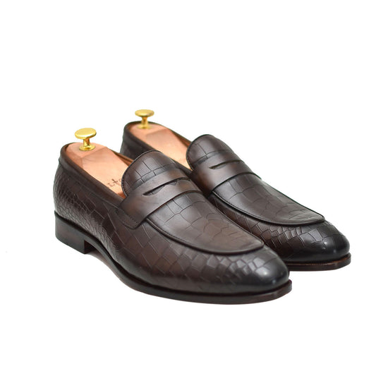 Seville - Brown Slip-on Penny Loafers-0