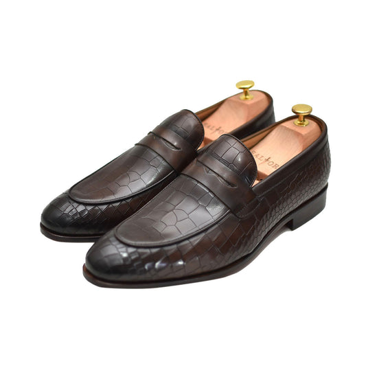 Seville - Brown Slip-on Penny Loafers-1