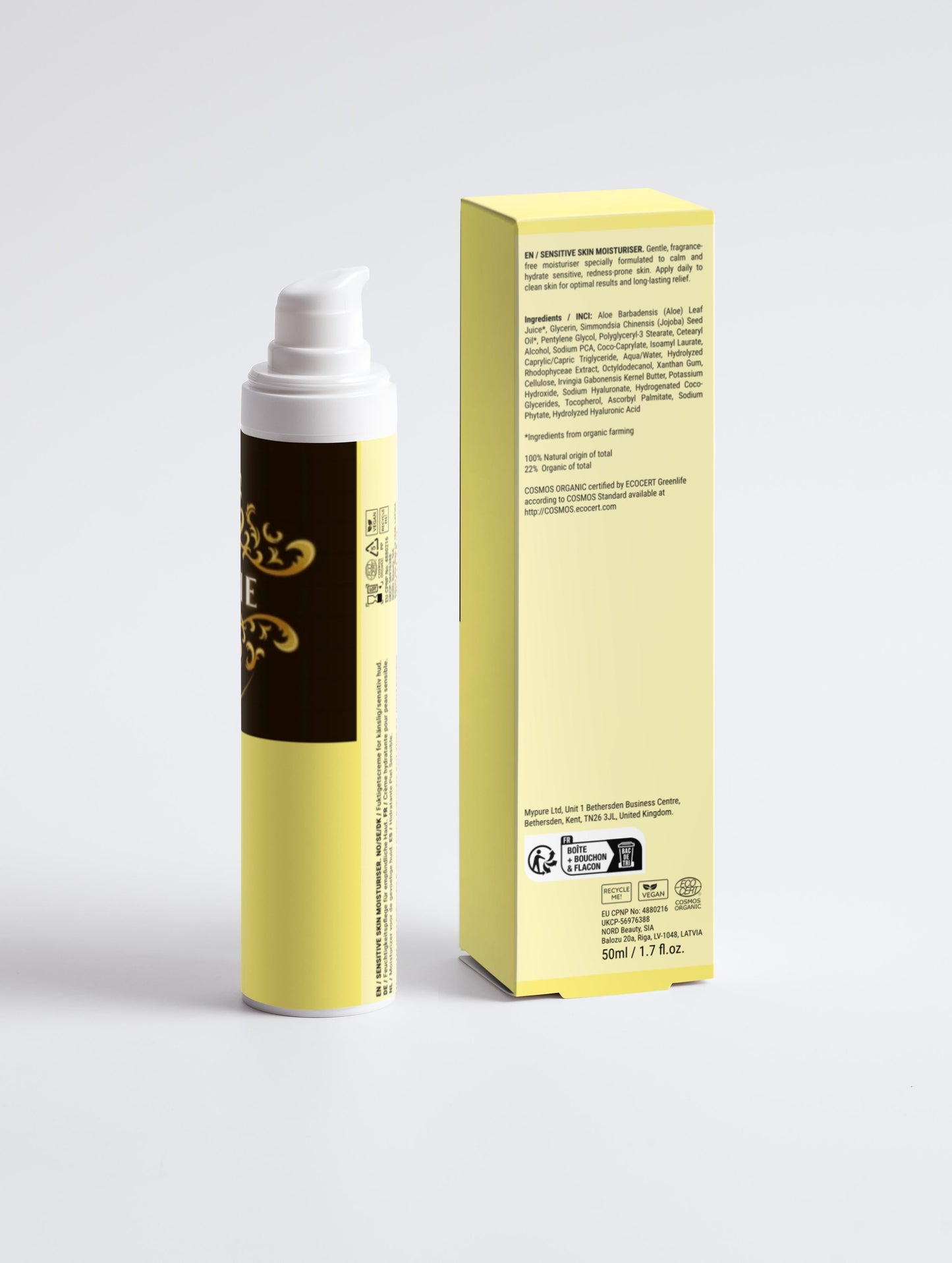 Sensitive Skin Moisturiser, Fragrance Free