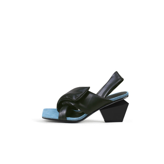 Padded Wrap Slingback Mules-0