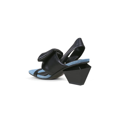 Padded Wrap Slingback Mules-3
