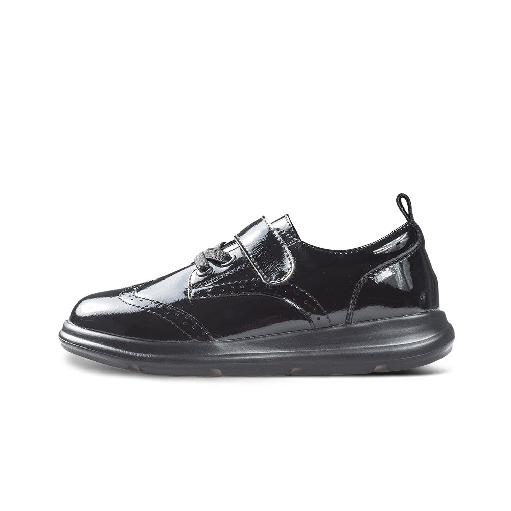Posh Kids Soft Sole Leather Brogue School Shoes-0