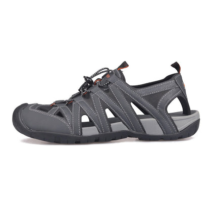 Men Sandals Summer Outdoor Trekking Beach Sandals Breathable Close Toe Causal Shoes High Quality Clog Male Big Size 46-1