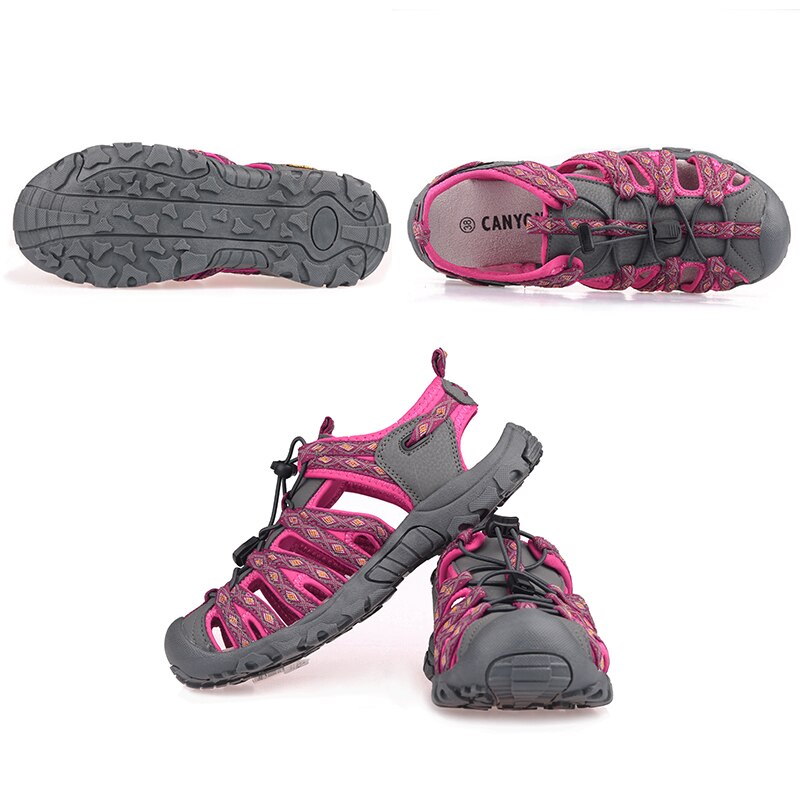 Women Beach Sandals Summer Ladies Hiking Sandals Close Toe Casual Comfort Breathable Female Sport Shoes-4
