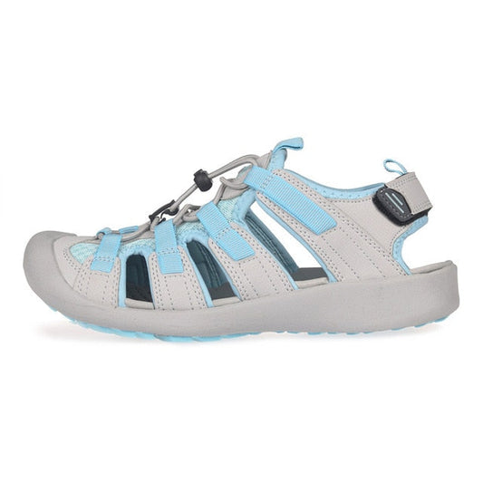 Women Platform Wedges Beach Sandals Trekking Ladys Nubuck Leather Shoes Summer Outdoor Flat Casual Sport Sandals Girls-0