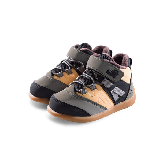 Sporty Shoelace Velcro Strap Baby Walking Shoes-1