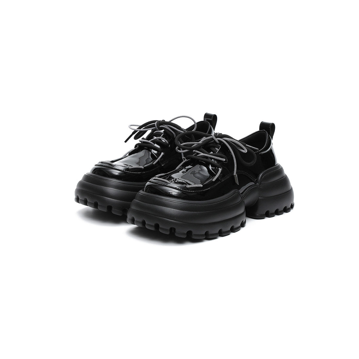 Tokyo High Platform Patent Lace Ups-1