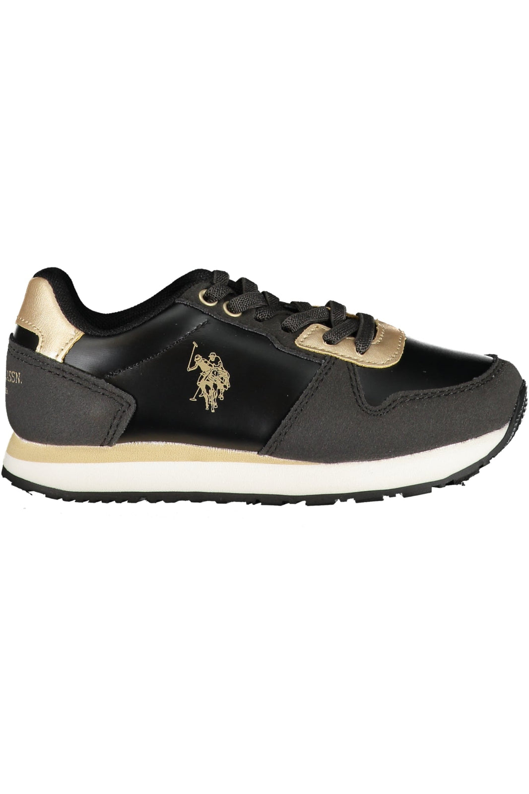 US POLO ASSN. ZWARTE KINDER SPORTSCHOENEN