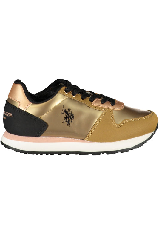 US POLO ASSN. GOLD CHILDREN'S SPORTS SHOES-0