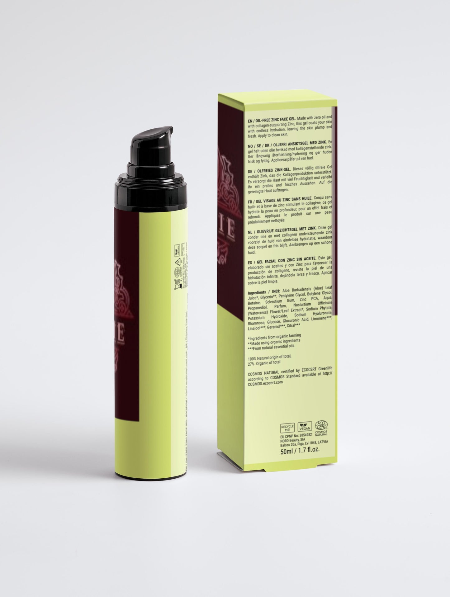 Oil-Free Zinc Face Gel for Men